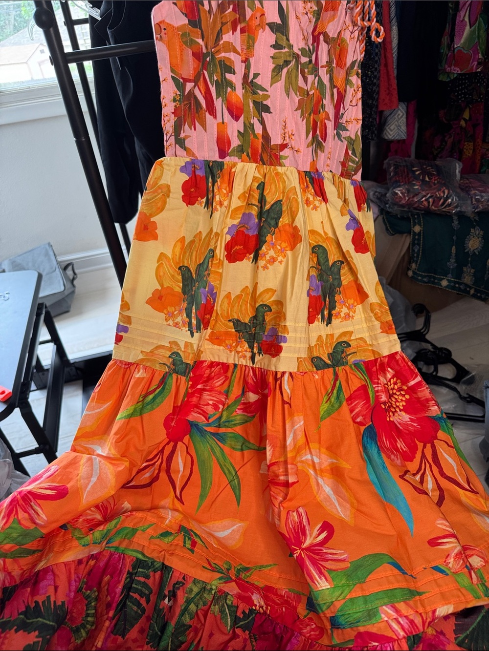 FARM Rio Mixed Warm Prints Maxi Dress - Picture 8 of 12